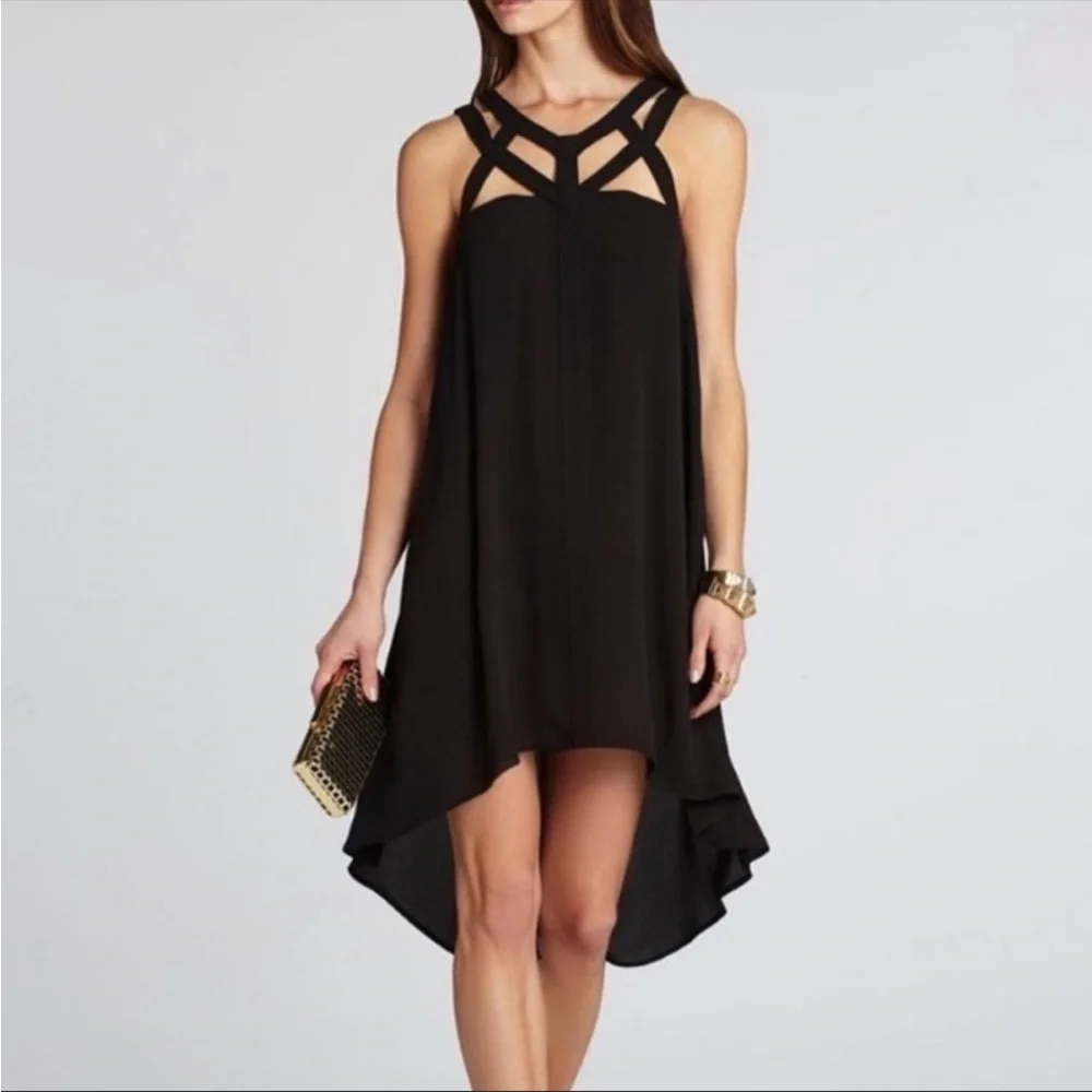 BCBGMaxAzria | Dresses | Bcbgmaxazria Babette Black Cut Out Dress Size Xxs  | Poshmark